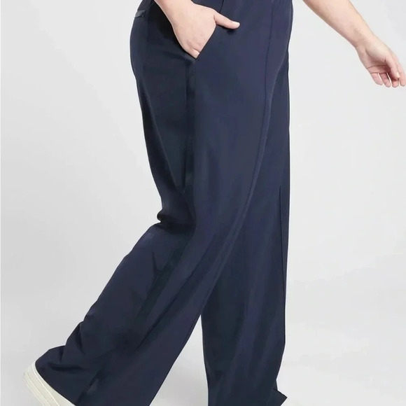 Athleta Nolita Wide Leg Navy Pants - Picture 2 of 9